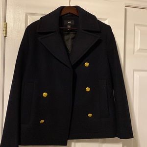Mens Navy Peacoat H&M size 36r